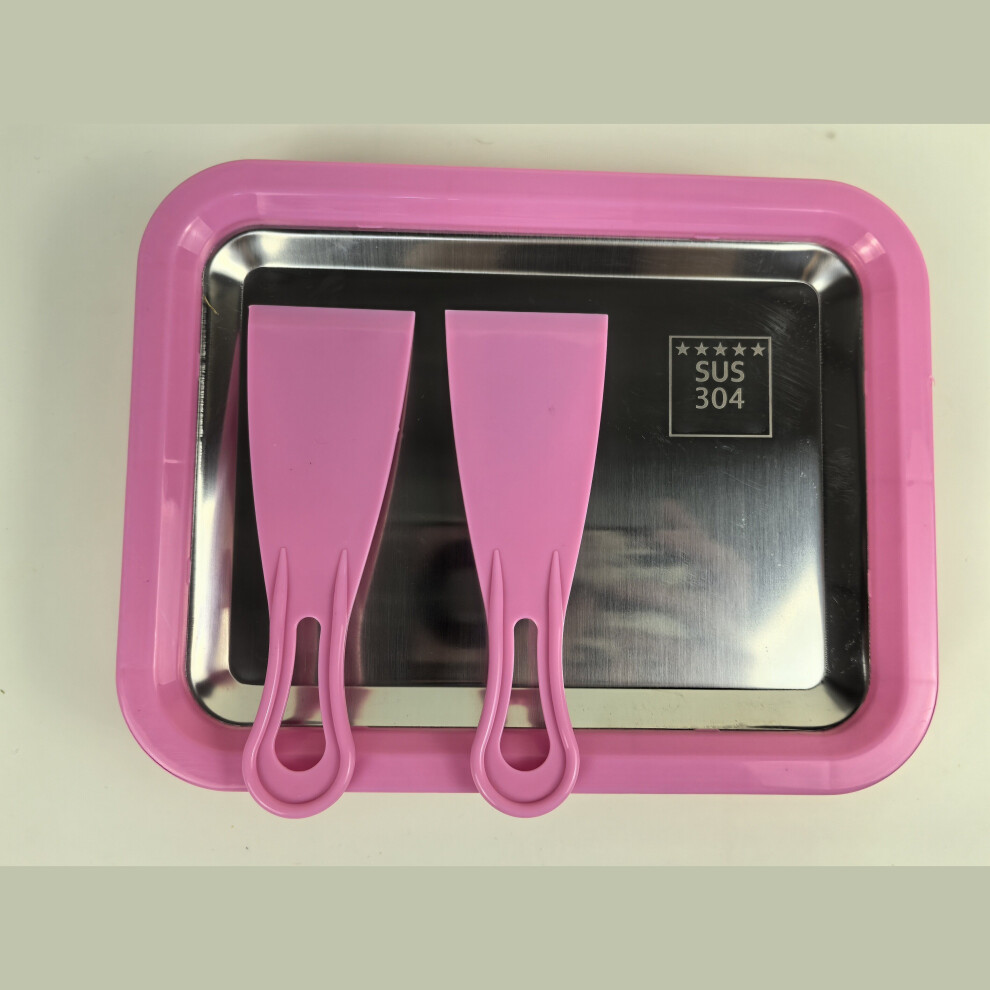 3 Liter Stainless Steel Ice Cream Maker, Manual Ice Pan Maker, Pink