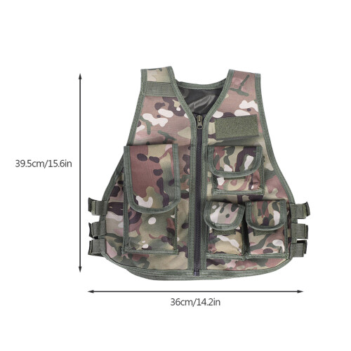 Kinder Militär Tarnweste, Nylon, Größe S 1