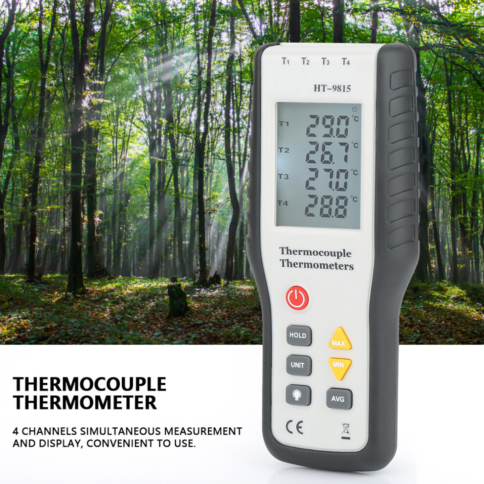 Ht-9815 Portable Thermocouple Thermometer Celsius/Fahrenheit/Kelvin 3201334320490