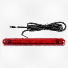 High Mount Third Brake Light with 24 Red LED for 12V Vehicles - Additional Brake Stop Tail Light Lamp