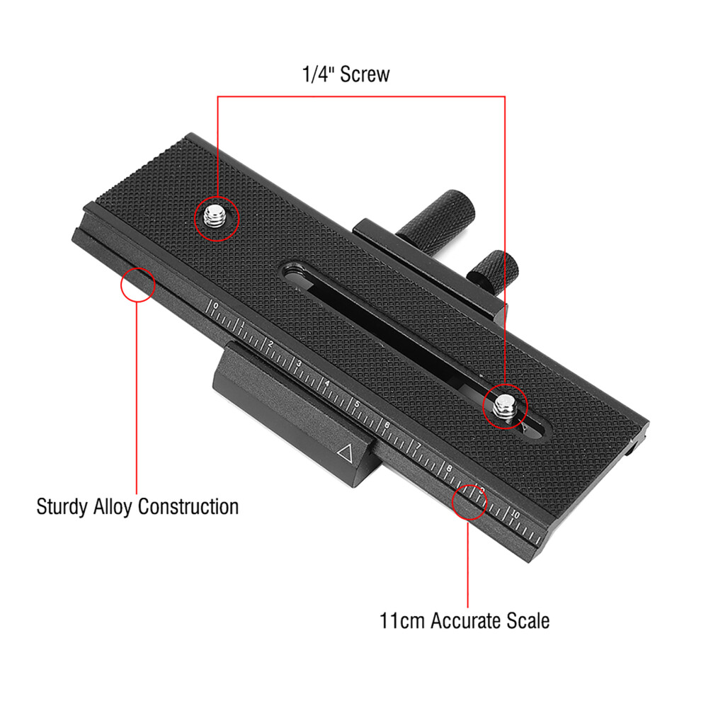Precision Macro Focusing Rail Slider 2-Way With 1/4" Screw For Dslr 8401334320789