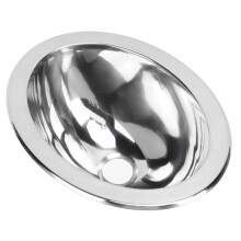 Single Bowl 290x220x120mm Polished Stainless Bar Sink 40mm Drain RV Ready