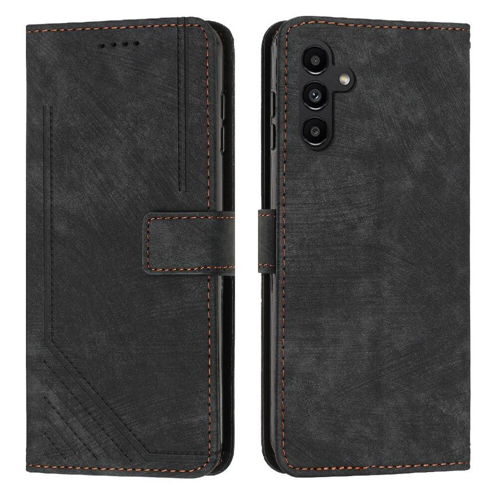 (Black) Flip Case For Samsung Galaxy A17 Kickstand Card Insertion Wallet Pu Leather Black 764563150663