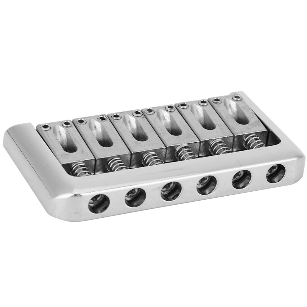 Durable Metal Six-String Electric Guitar Bridge Silver with Screws & Wrench-image-OPC-PJCWJCZ-NEW