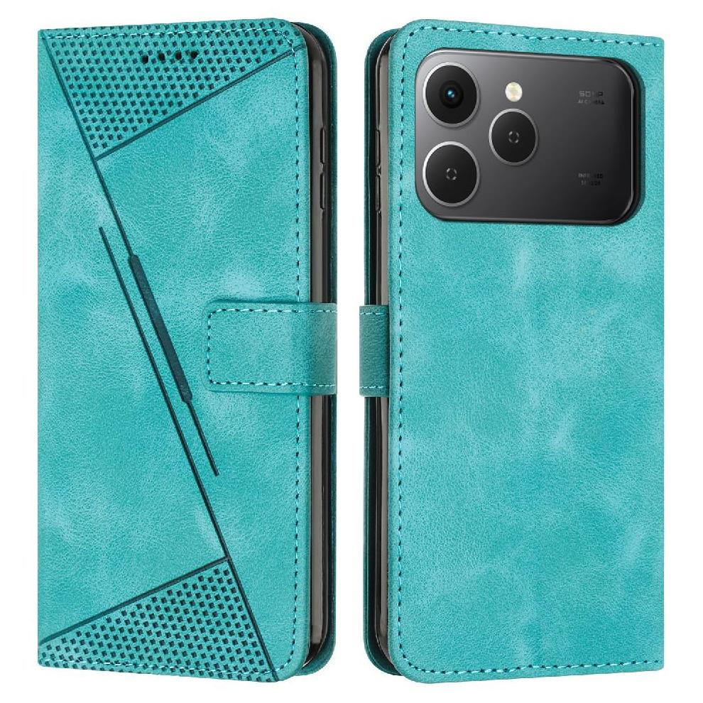 (Green) Flip Case For Tecno Spark 40 4G Kickstand Pu Leather Wallet Card Insertion Green 764563151707