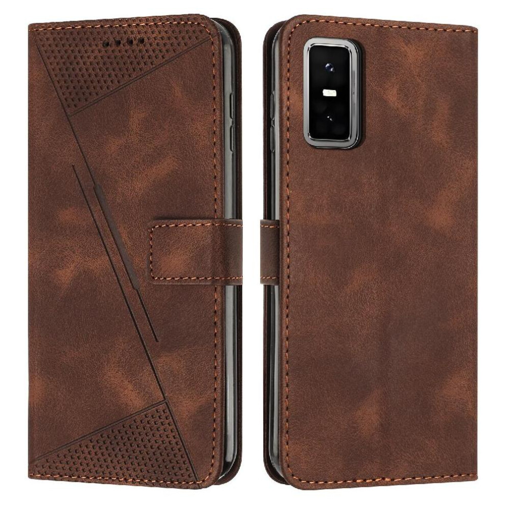 (Brown) Flip Case For Infinix Gt 30 Pro 5G Card Insertion Pu Leather Kickstand Wallet Brown 764563152469
