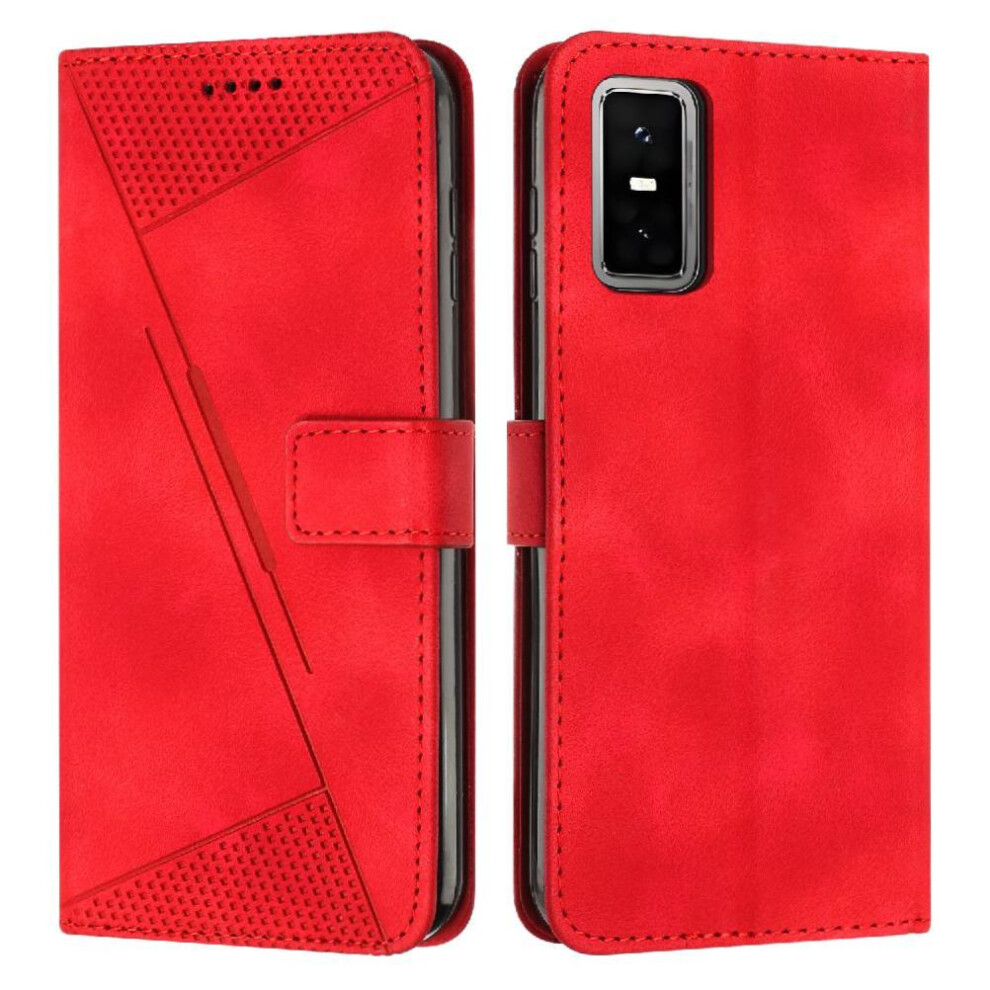 (Red) Flip Case For Infinix Gt 30 Pro 5G Card Insertion Pu Leather Kickstand Wallet Red 764563152490