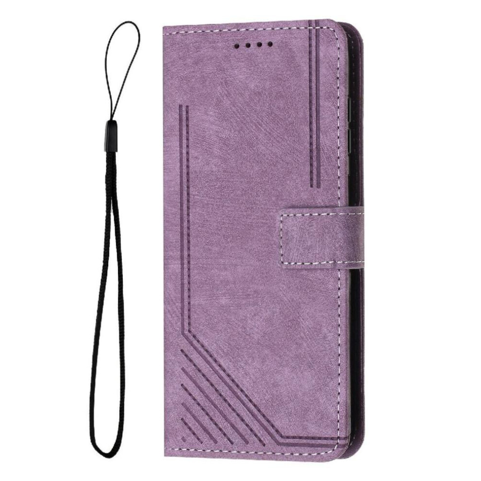 (Purple) Flip Case For Realme C75 5G Kickstand Wallet Card Insertion Pu Leather Purple 764563152902
