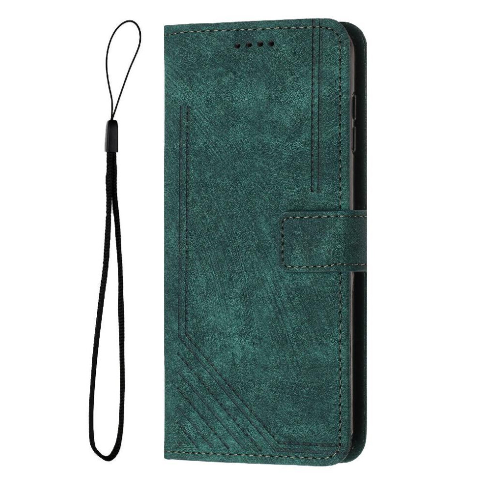 (Green) Flip Case For Realme C71 Wallet Card Insertion Kickstand Pu Leather Green 764563152933