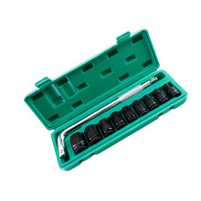 Deep Impact 1/2-Zoll-Antrieb 40-mm-Sechskant-Nussensatz Schwarz