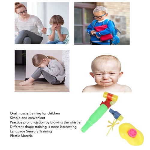 3pcs Tongue Trainer Whistle Set - Random Color 2