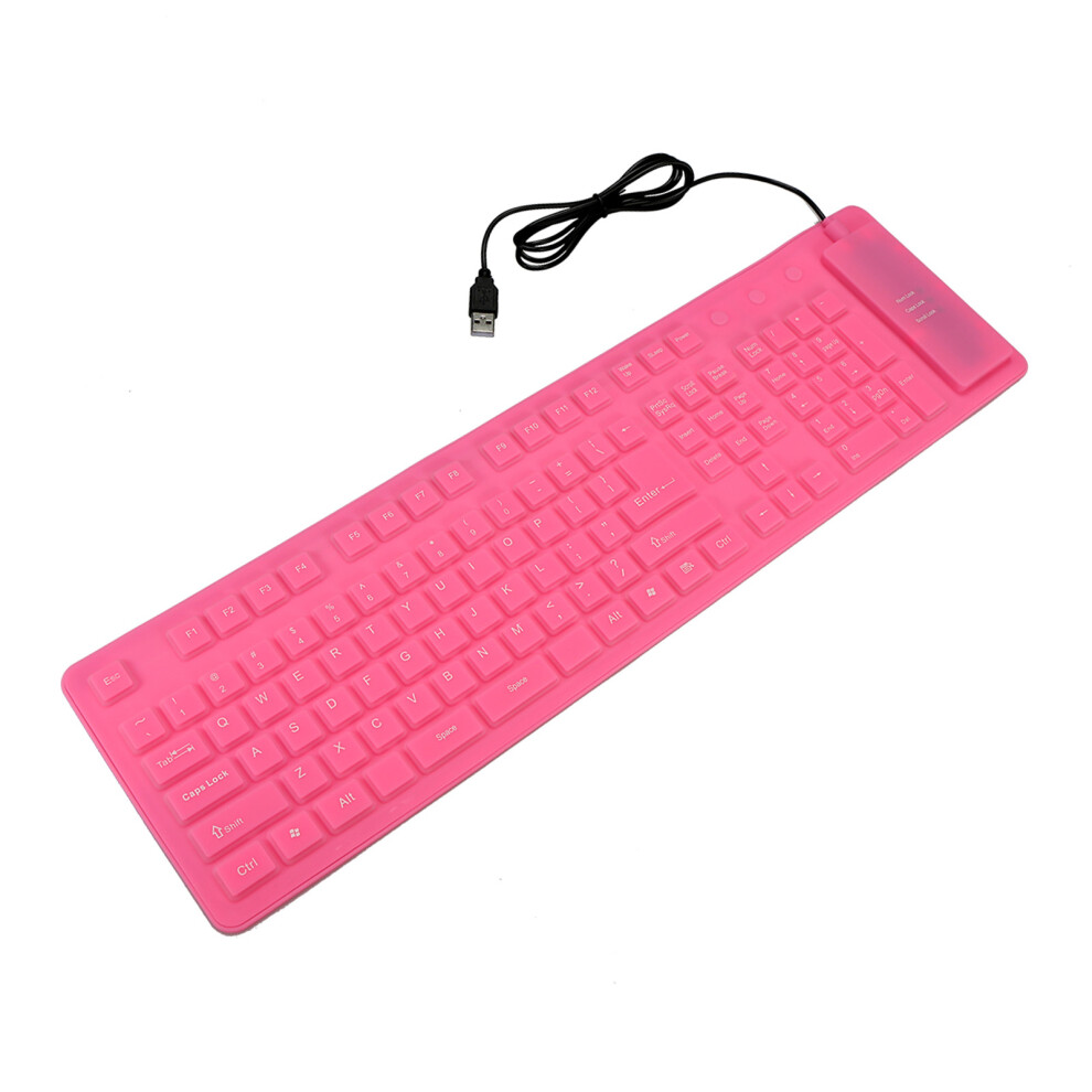 Durable 108 Keys Usb Foldable Keyboard - Silent Waterproof & Dustproof 3131334335012