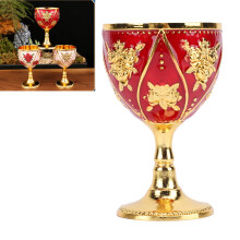 Calice da vino in lega 30 ml Oro Rosso Rosa 4.2x7cm