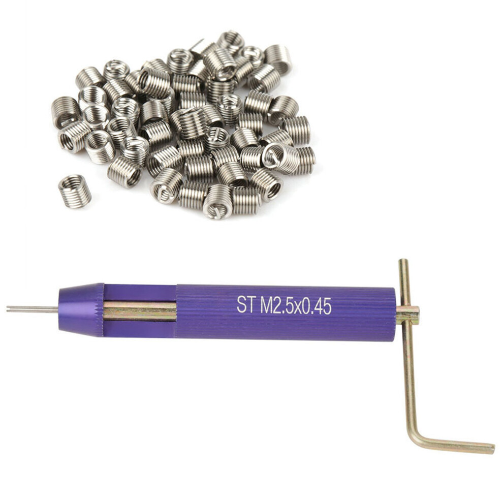 50Pcs M2.5 X 2D Steel Thread Inserts - Enhance Strength & Durability 4681334340152