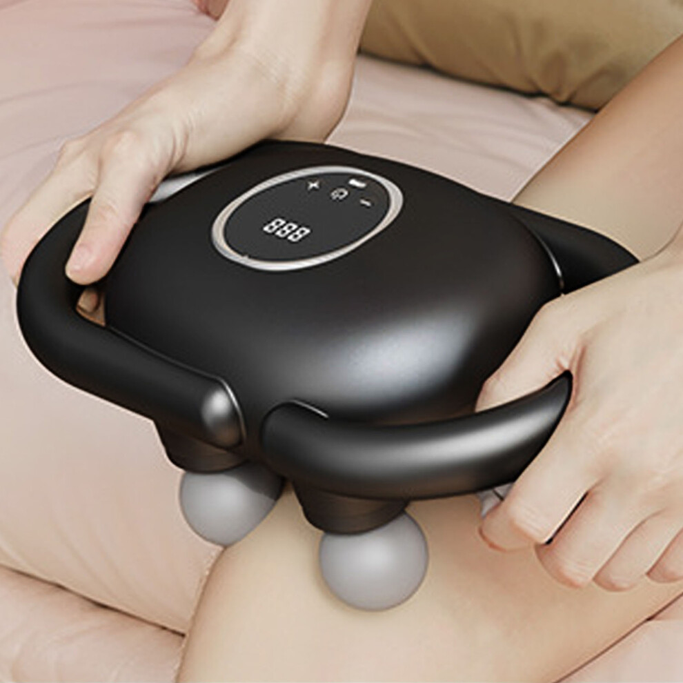 Handheld Deep Tissue Massager 4 Head, 6 Modes, 20 Levels, Lithium Battery
