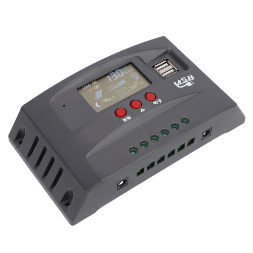 MPPT Solar Charge Controller 12V/24V 30A LCD DP USB Regulator