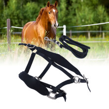 Juego de cabestro para caballo 2m correa ajustable azul marino S