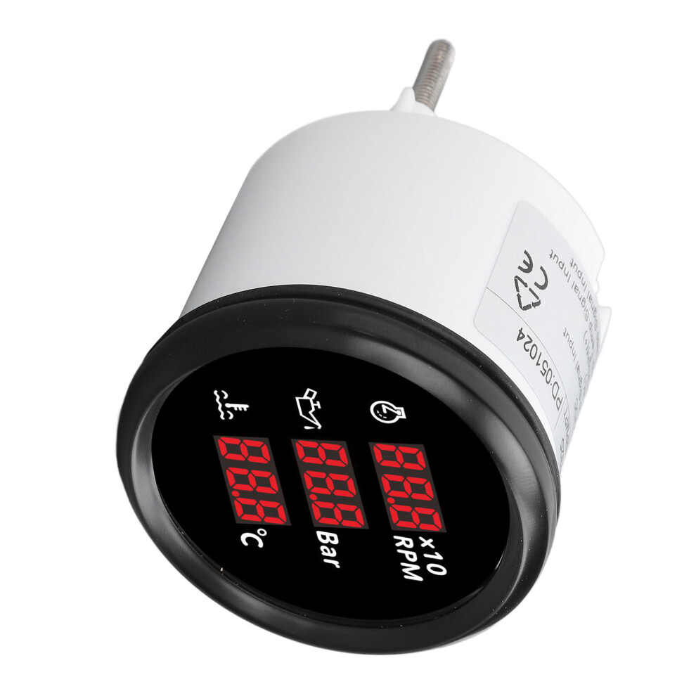 52mm Digital Oil Water Temp Water Level Gauge with Backlight for Boat RV Truck-image-OPC-PJCWTNN-NEW