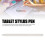 Stylet pour tablette, 5 pointes, blanc, Tab S9/S9 Plus 7