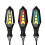2 Stück 12V Blau/Gelb LED-Blinker 110x30mm 5