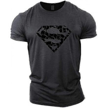 (Gray,M)Superman Vascular Gym Training Top