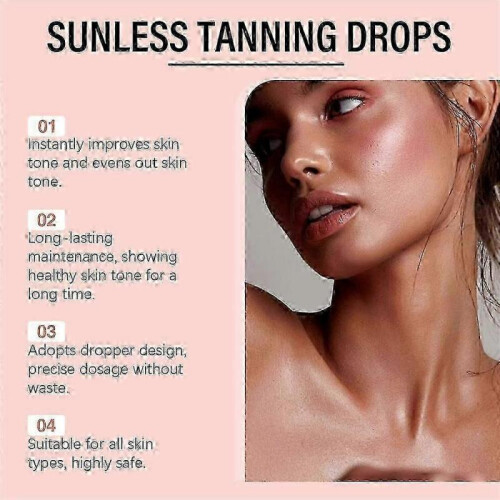 (1Bottle)Docteat Tanning Boosting Drops Tanning Cream Bronze Tanning Supplement Drops 1