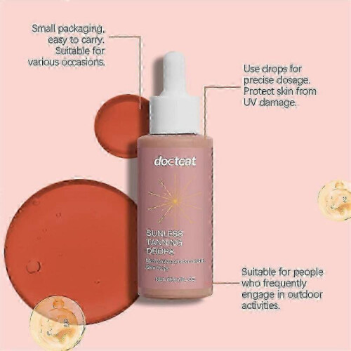 (1Bottle)Docteat Tanning Boosting Drops Tanning Cream Bronze Tanning Supplement Drops 2