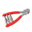 Steel Badminton Racket Stringing Clamp with 3 Springs, Red 12