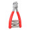 Steel Badminton Racket Stringing Clamp with 3 Springs, Red 16