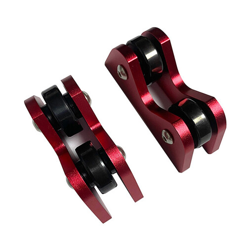 Queue-Geradheitsprüfer 2 Stück Schwarz/Rot 67  31  26 mm