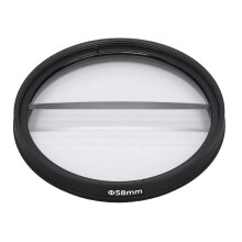 49mm Doppel-Halbmond-Split-Diopter-Filter Silber