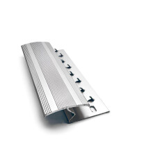 Bright Silver Aluminium Z Bar Carpet Lock 28mm x 9mm Genesis TGA 0.9m