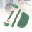 3 pezzi Jadestone rullo facciale - Forma lingotto, verde 12