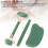 3 pezzi Jadestone rullo facciale - Forma lingotto, verde 5