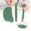 3 pezzi Jadestone rullo facciale - Forma lingotto, verde 10