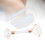 3er-Set Jadestein Gua-Sha-Roller Ingot-Form Weiß 12