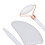 Jadestone Roller Gua Sha Set - Doppelköpfe Weiß 9