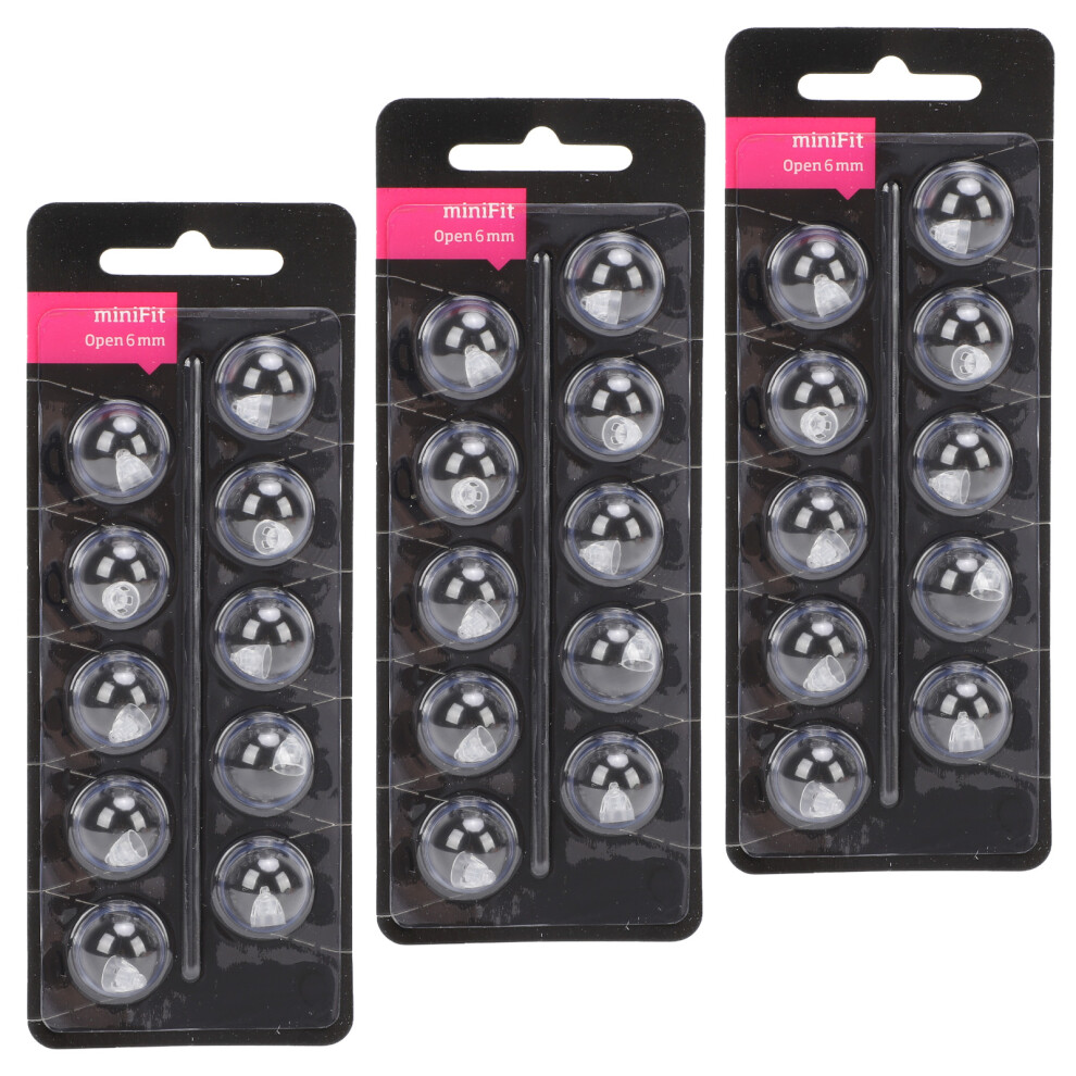 30pcs Silicone Sound Aid Double Vent Open Domes for MiniFit 6mm
