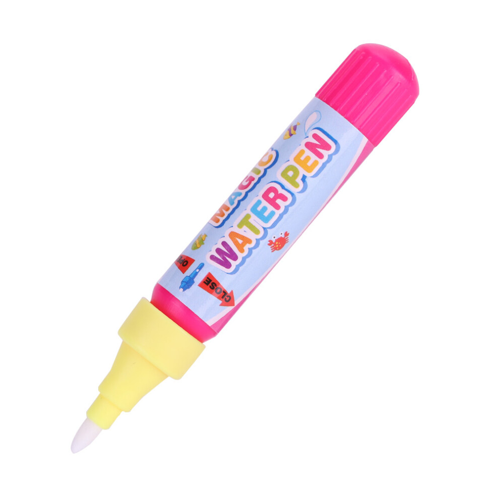Kids Water Coloring Pen Set 2pcs Magic Drawing Mat Pens Pink for Children