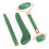 Set da 3 pezzi Jadestone rullo per il viso e gua sha verde 12