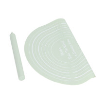 Dough Roller Set mit Messungen, Silikon-Rollpin, Antihaft-Mehlmatte für Zuhause, Küche, Dessertgeschäft, Grün