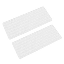 Cuscinetto antirinculo in gel 2 pezzi 25x10 cm spessore 0,6 cm Antiscivolo