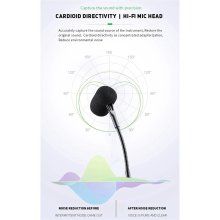 Microphone de flûte sans fil DT-5, signal sonore stable pour flûte