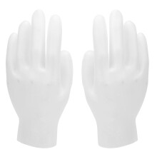 2 paires de gants hydratants en silicone transparents
