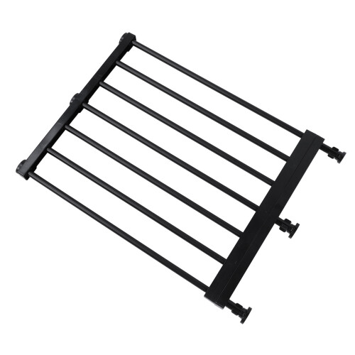 Expandable Short Dog Gate 16.5in High Adjustable Easy Install Black