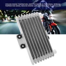 Aluminum Motorcycle Oil Cooler 125ml 125CC-250CC Silver/Black