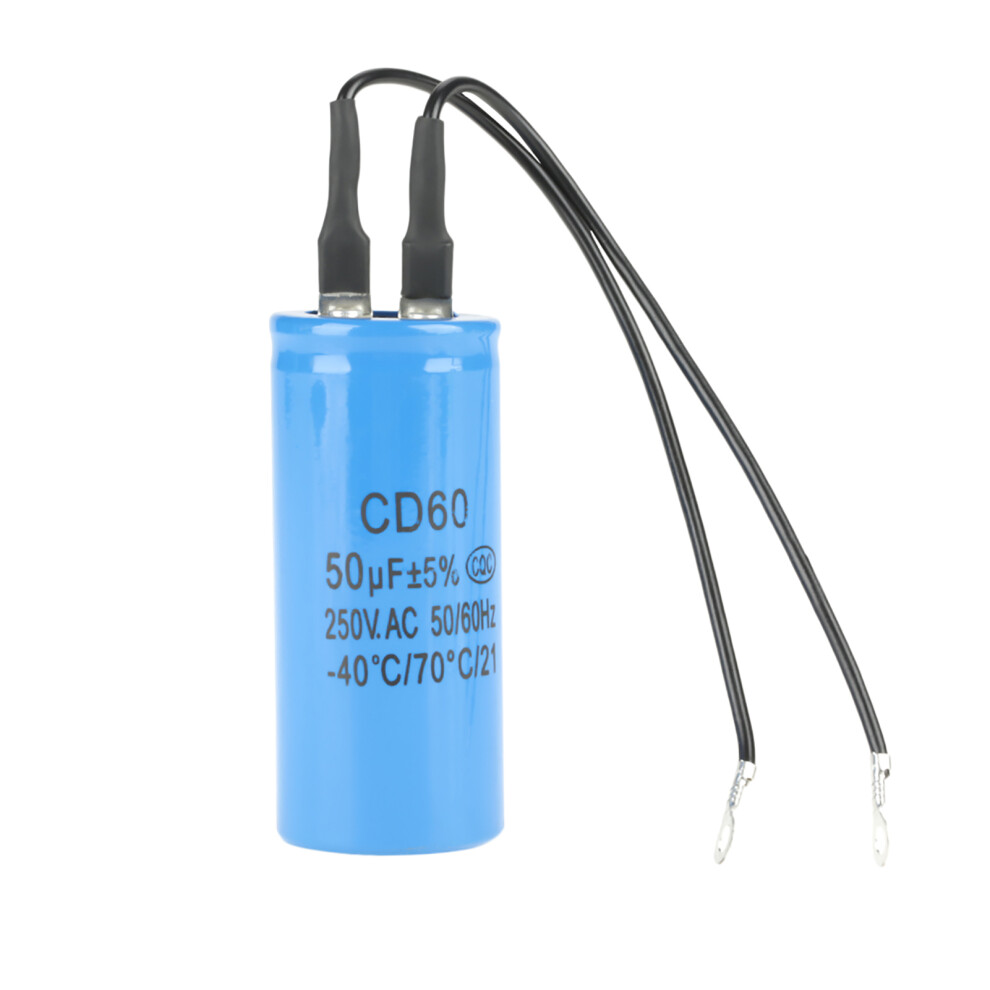 Cd60 50Uf Run Capacitor For Air Conditioner & Compressor, Blue 4971334360909