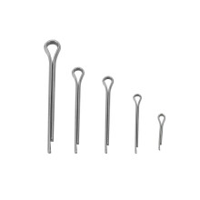 175pcs Zinc Alloy Split Cotter Pins Set - 5 Sizes, Durable, Silver