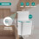 GEEZY GEEZY Over the Door Storage Basket Plastic Pantry Organizer Hanging Storage Organizer 6