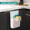 GEEZY GEEZY Over the Door Storage Basket Plastic Pantry Organizer Hanging Storage Organizer 2